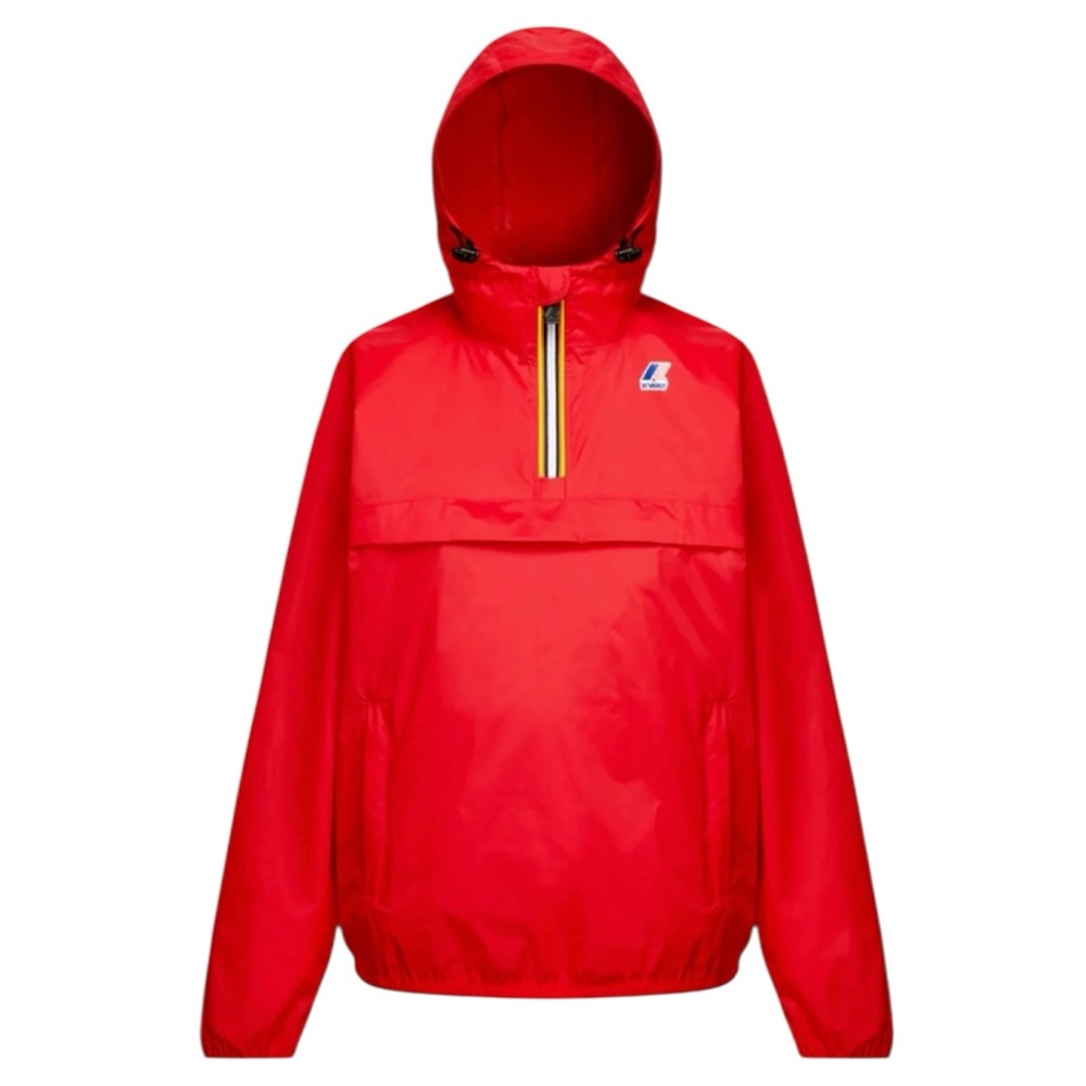 K-Way Hooded Half Zip Windbreaker Jacket